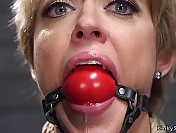 Bulky boobs Milf underling anal fucked bdsm